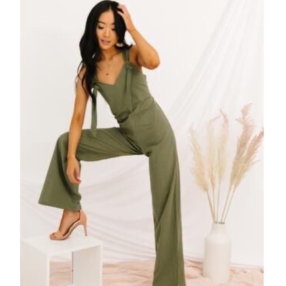 Luca and Grae Olive Jumpsuit Never Worn